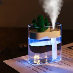 Cactus Ultrasonic Humidifier | Cute, Compact, and Perfect for Any Space